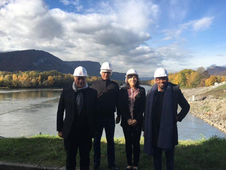 Visite du Président à Grenoble- EDF Hydraulique