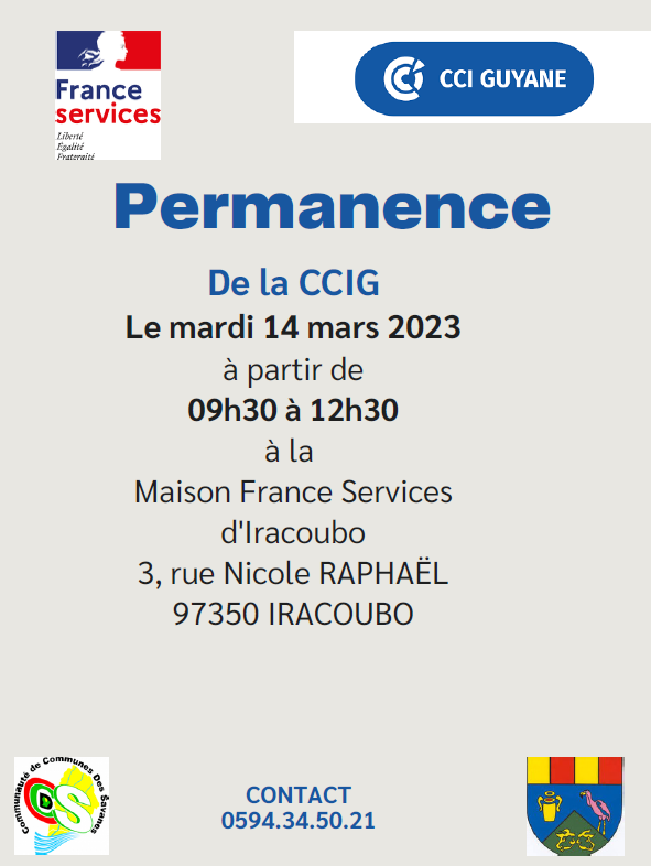 PERMANENCE CCIG à la MFS d’Iracoubo