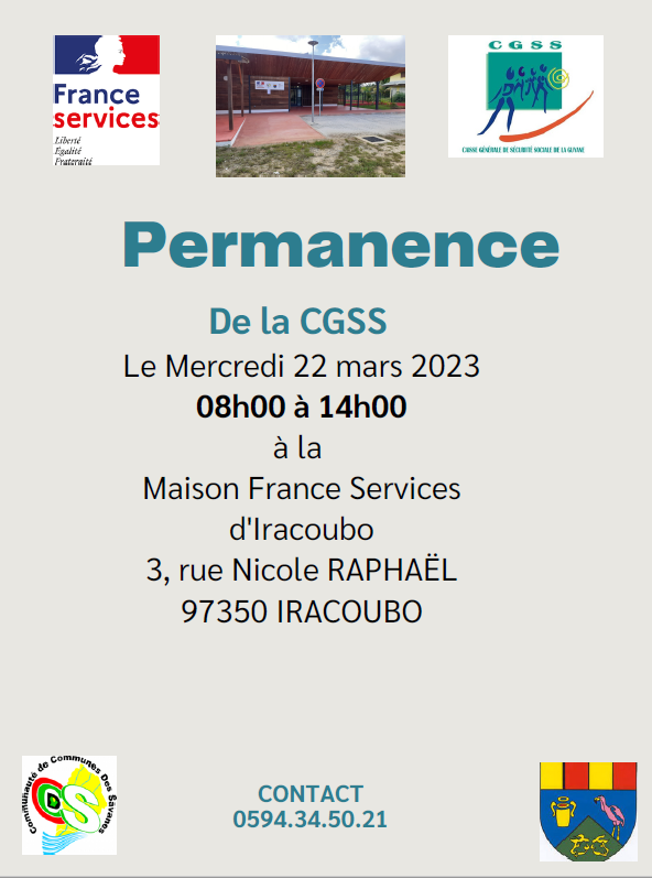 PERMANENCE CGSS à la MFS d’Iracoubo