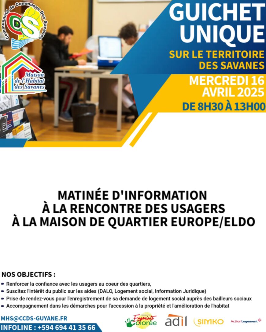 GUICHET UNIQUE SUR LE TERRITOIRE DES SAVANES