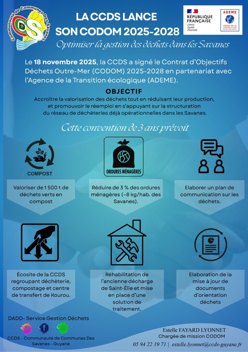 LA CCDS LANCE SON CODOM 2025-2028