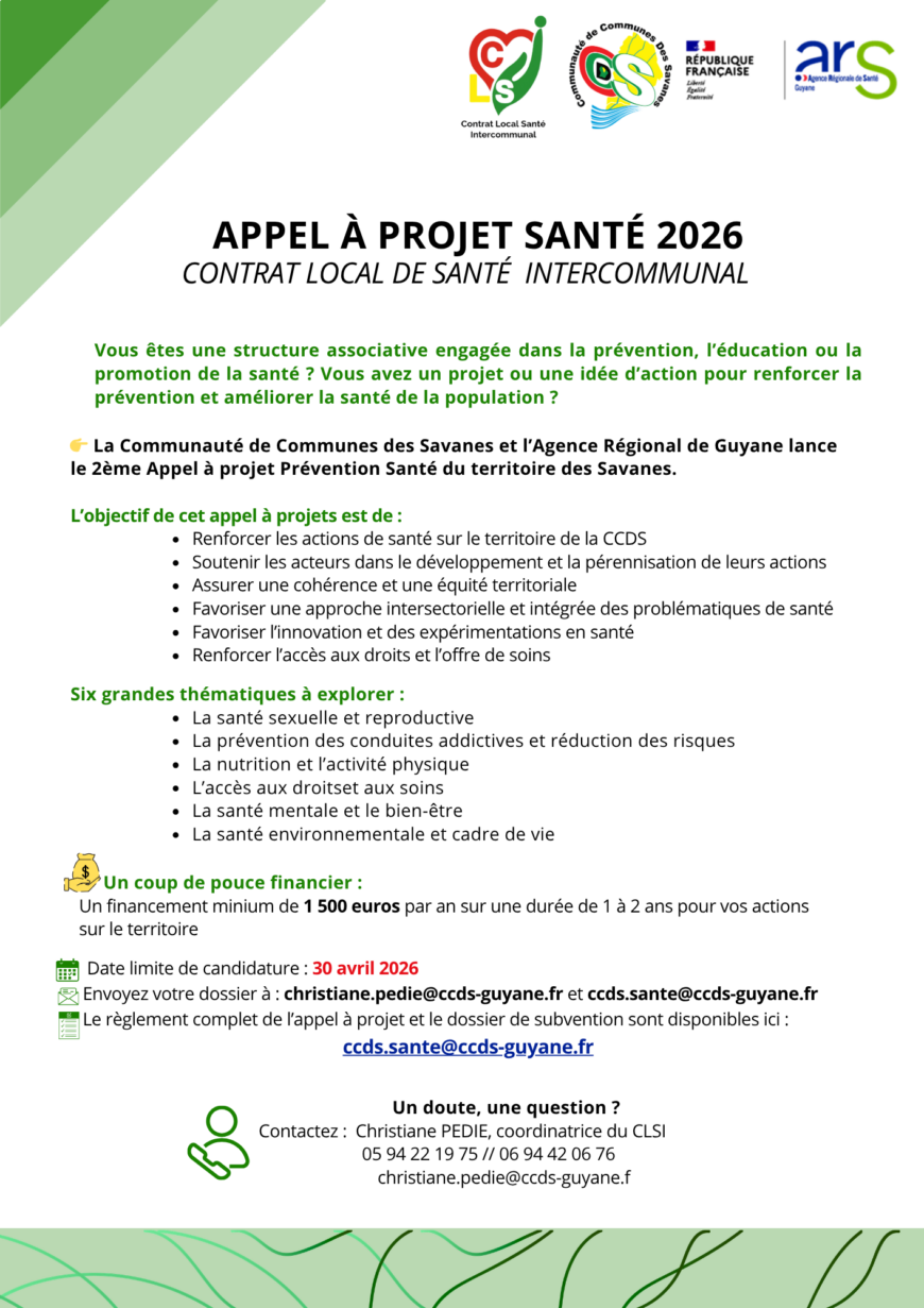 APPEL A PROJET SANTÉ 2026