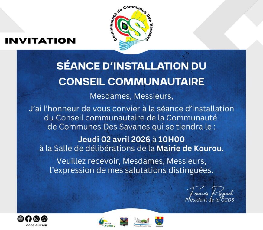INSTALLATION DU CONSEIL COMMUNAUTAIRE DE LA CCDS