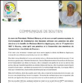 COMMUNIQUÉ DE SOUTIEN